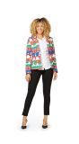 Kerstmis Foute Opposuits Blazer Dames