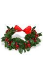 Kerstmis Lauwerkrans met Rode Strik