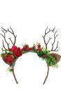Kerstmis Rendier Diadeem Bruin Dames