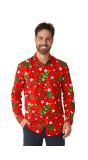 Kerstmis Rode Blouse Heren
