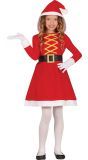 Kerstvrouw Jurk met Capuchon Kind