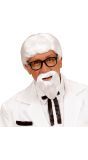 Kfc Directeur Witte Pruik en Baard