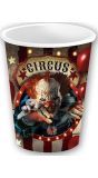 Killer Clown Circus Partybekers 240ml