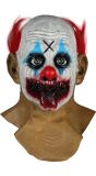 Killer Clown Masker met Dichtgenaaide Mond Halloween