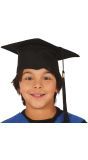 Kinderafstudeerhoed Zwart