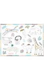 Kinderfeestje Zoo Party Kleurplaat Placemats 6 Stuks