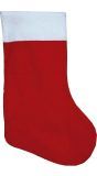 Klassieke Cadeau Sok Kerstmis Rood 66cm