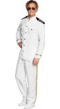 Klassieke Kapitein Kostuum Man Wit