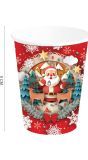 Klassieke Kerstman Kerst Wegwerp Bekertjes 6 Stuks