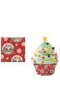 Klassieke Kerstman Muffinvormpjes Papier 50 Stuks