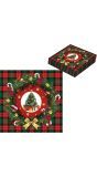 Klassieke Kerstmis Schotse Ruit Servetten 20 Stuks