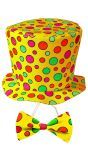 Kleine Gele Clown Hoed en Vlinderstrik