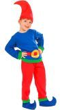 Kleine Kabouter Kostuum Kind Rood Blauw