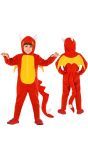 Kleine Rode Draak Onesie Kind