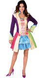 Kleurige Carnavals Jurk Dames