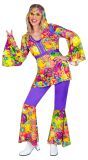 Kleurrijk Groovy Hippie Kostuum Dames