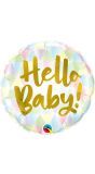 Kleurrijk Hello Baby Folieballon