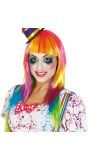 Kleurrijke Lange Clownspruik Dames