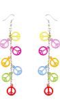 Kleurrijke Peace Oorbellen Dames