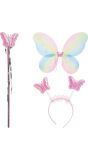 Kleurrijke Vlinder Accessoire set Kind