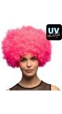 Knalroze 70's Disco Afro Pruik