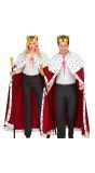 Koning Verkleedset met Kroon, Mantel en Scepter