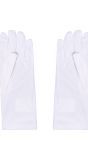 Korte Witte Handschoenen Kind