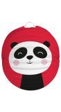 Lampion Rood met Panda