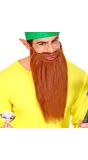 Lange Bruine Baard met Snor