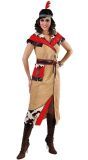Lange Bruine Indianen Jurk Vrouwen