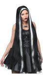Lange Heksen Pruik Zwart Vrouwen