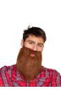 Lange Hipster Baard Bruin