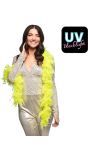 Lange Neon Gele Veren Boa