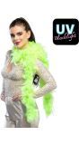 Lange Neon Groene Veren Boa
