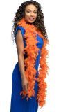 Lange Oranje Veren Boa