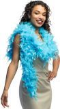 Lange Turqouise Blauw Boa