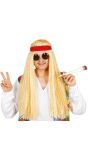 Lange Wafelhaar Hippie Pruik