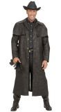 Lange Zwarte Cowboy Jas