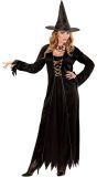 Lange Zwarte Heksen Jurk