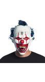 Latex Hoofdmasker Vampier Clown met Haar Halloween