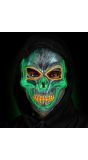 Led Lichtgevend Schedelmasker Zilver Dames Heren