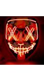 Led Verlicht Halloween Masker Rood Dames Heren