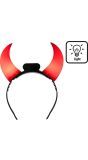 Led Verlichte Duivelhoorntjes Diadeem