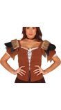 Leerlook Viking Vestje Dames