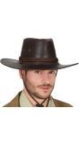 Leren Cowboyhoed Bruin