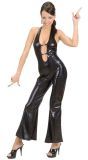 Leren Jumpsuit Zwart Dames