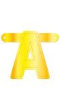 Letter A Banner Geel