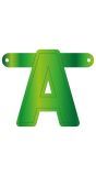 Letter A Banner Lime Groen