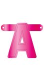 Letter A Banner Magenta