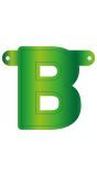 Letter B Banner Lime Groen